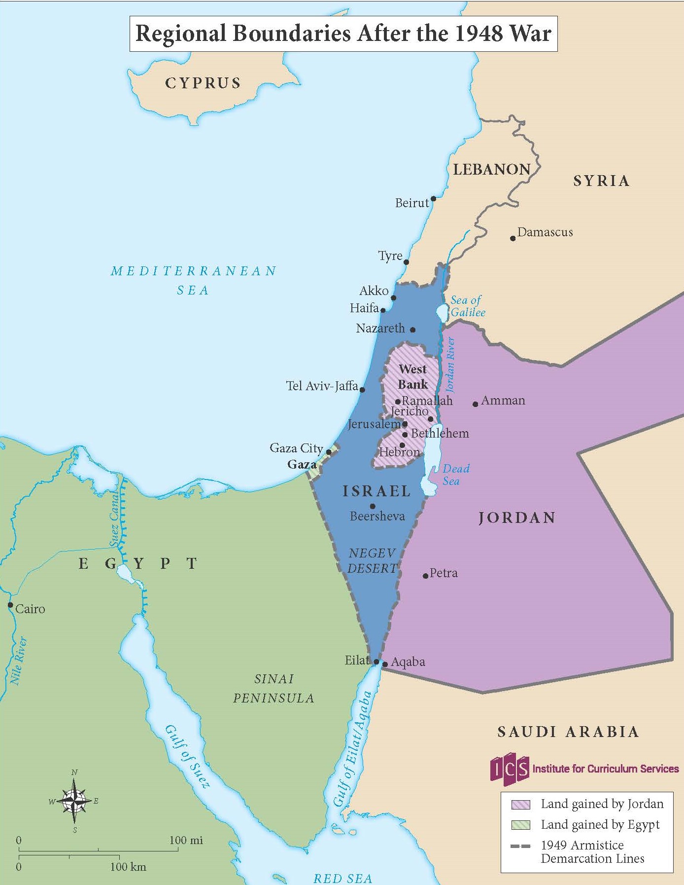 07 – Regional Boundaries after 1948 War